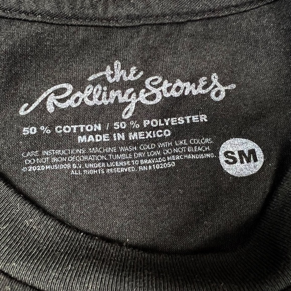 THE Rolling Stones North American Tour 1975 Band Concert Tee Black Small - Picture 4 of 6